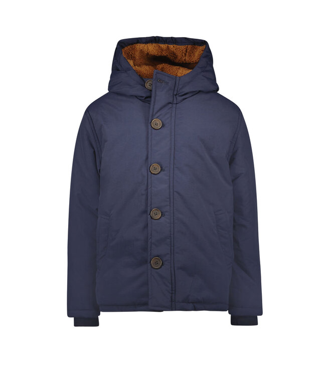 Like Flo Jongens winterjas met capuchon - Abel - Navy blauw