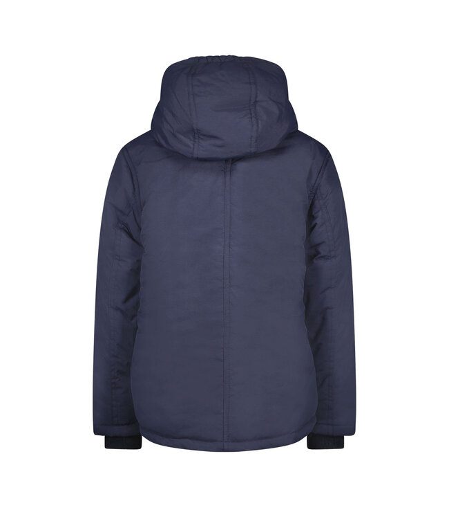 Like Flo Jongens winterjas met capuchon - Abel - Navy blauw