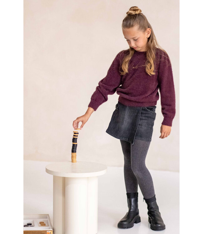 Like Flo Meisjes maillot - Tess - Antraciet melee