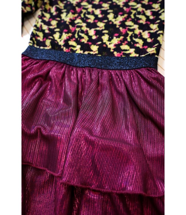 B.Nosy Meisjes jurk - Daisy - Electric AOP