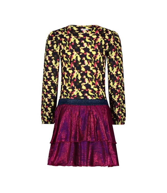 B.Nosy Meisjes jurk - Daisy - Electric AOP