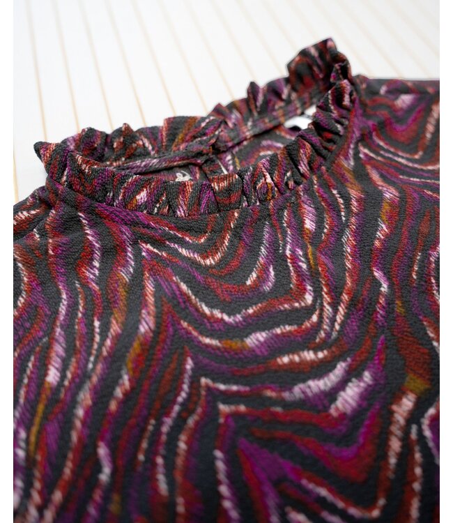 B.Nosy Meisjes blouse - Bella - Gleeful AOP