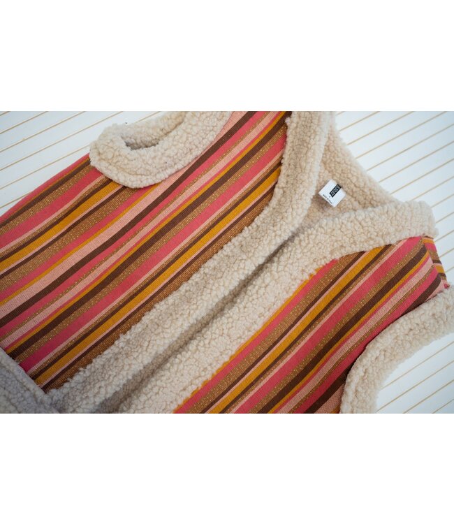 B.Nosy Meisjes gilet - Gwen - Gen streep AOP