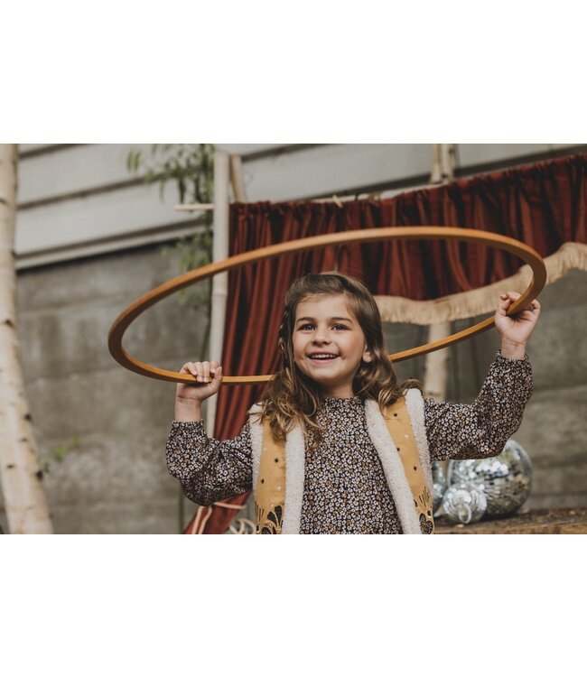 LOOXS Little Meisjes gilet boho - Oker geel