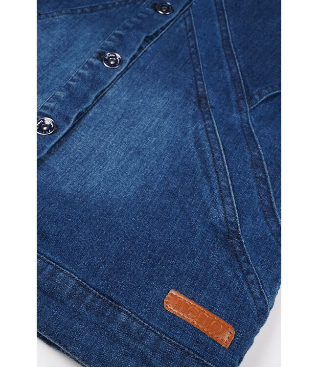 NoNo Meisjes jeans gilet - Dory - Navy blauw