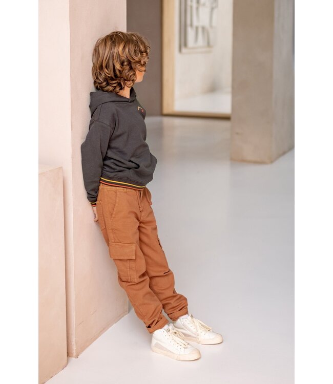 Like Flo Jongens cargo broek twill - Terra