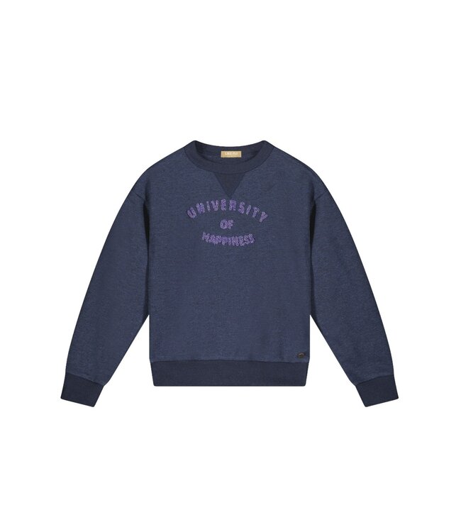 Like Flo Teens - Meisjes sweater - Demi - Indigo blauw melee