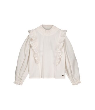 Like Flo Teens - Meisjes blouse gestrept - Cato - Off wit