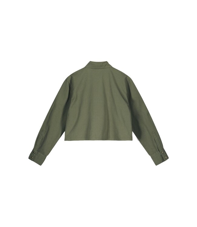 Like Flo Meisjes blouse - Cassy - Army groen