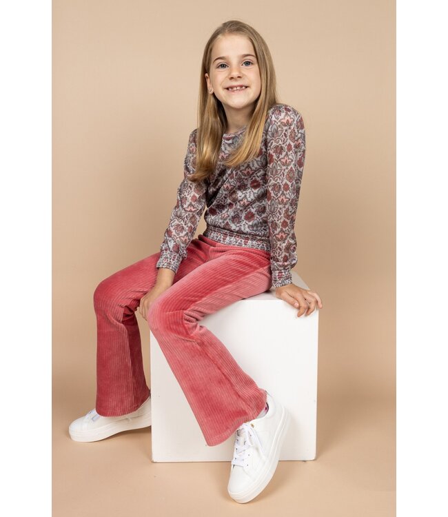 MAYCE Meisjes top mesh - Paisley