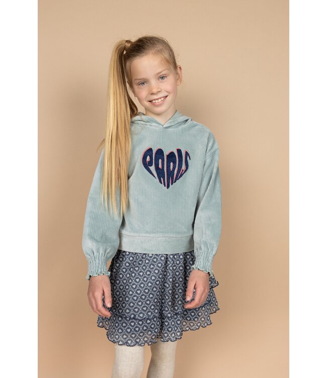 MAYCE Meisjes rok mesh - Hartjes