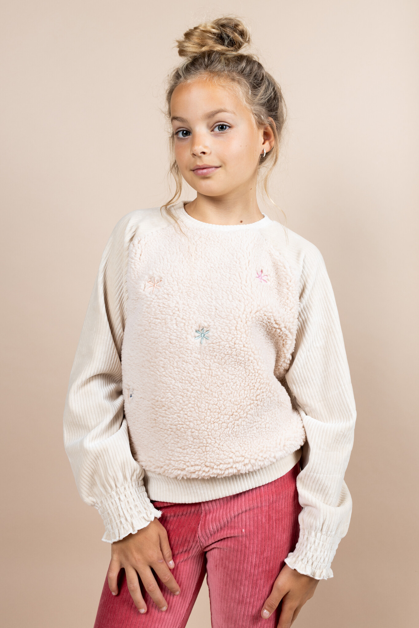 MAYCE Meisjes sweater teddy - Kit