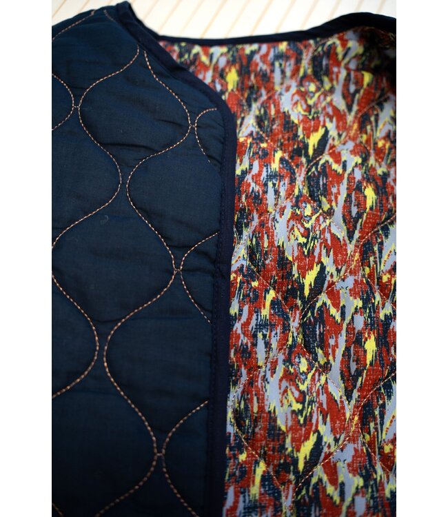 B.Nosy Meisjes reversibel gilet - Ginny - Amibitous AOP