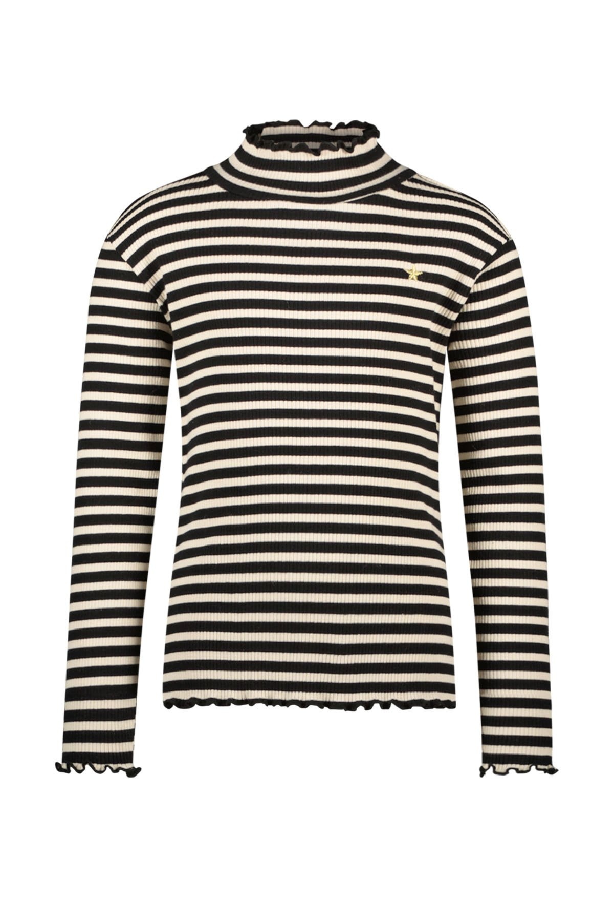 Meisjes basic col shirt - Eef - Classy streep