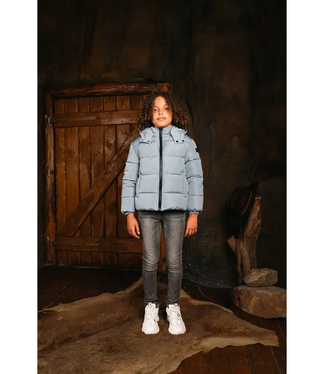 Malelions Winterjas puffer - Ice blauw