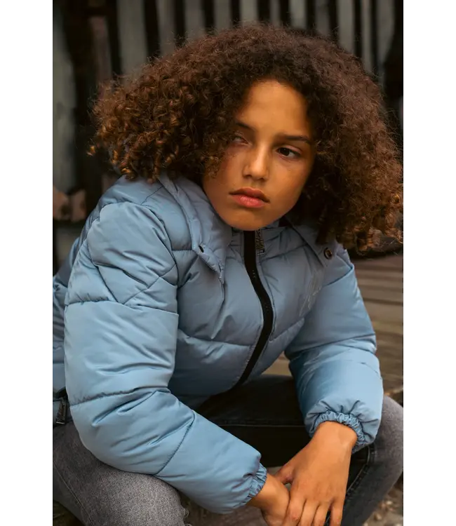 Malelions Winterjas puffer - Ice blauw