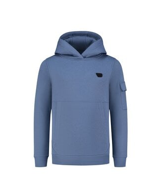 Ballin Hoodie slim fit - Blauw grijs