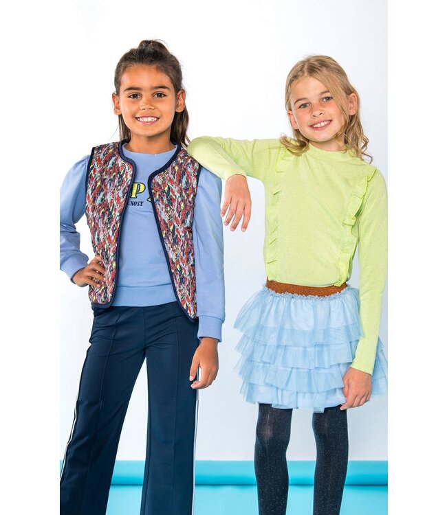 B.Nosy Meisjes rok tule - Rose - Lustre blauw