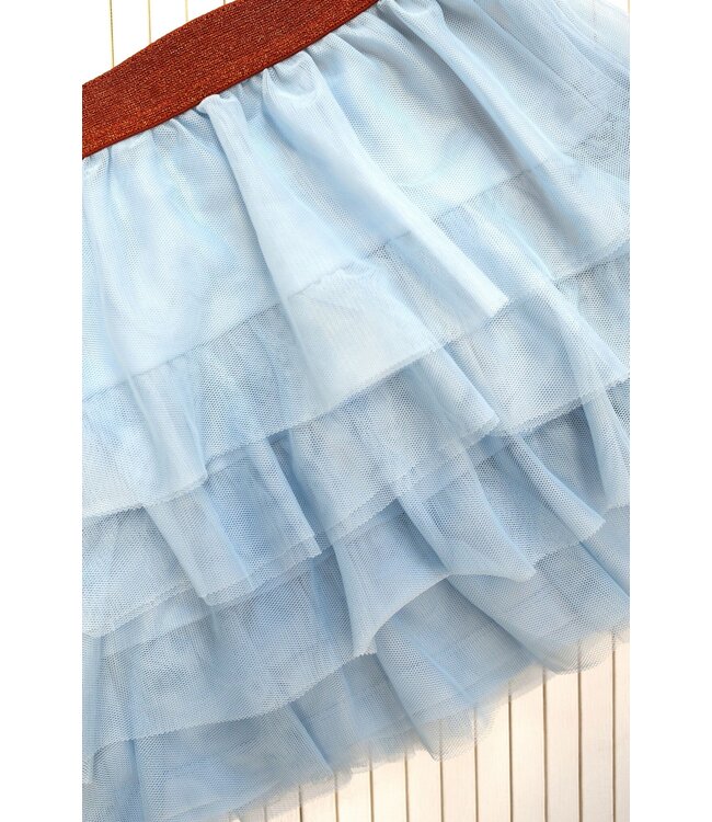 B.Nosy Meisjes rok tule - Rose - Lustre blauw