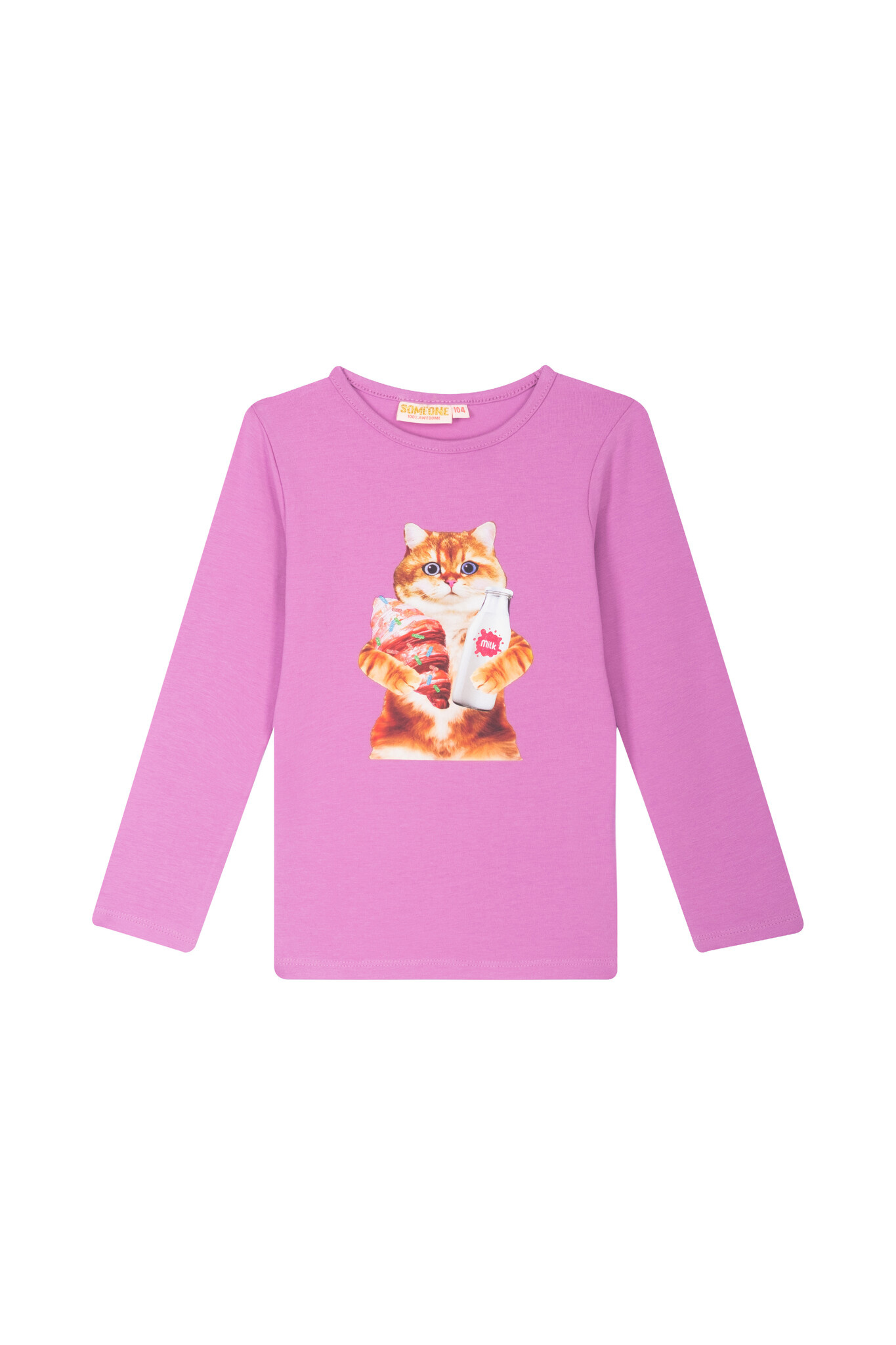 Someone Meisjes t-shirt LS - Licht paars afbeelding