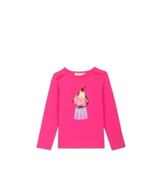 Someone Meisjes t-shirt LS - Donker roze