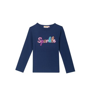 Someone Meisjes t-shirt LS - Navy blauw