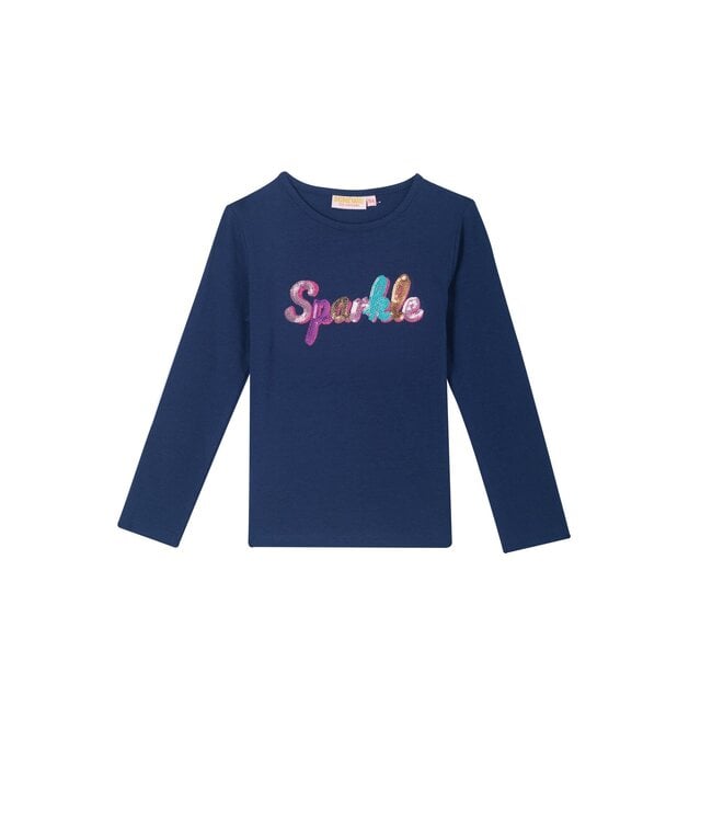 Someone Meisjes t-shirt LS - Navy blauw