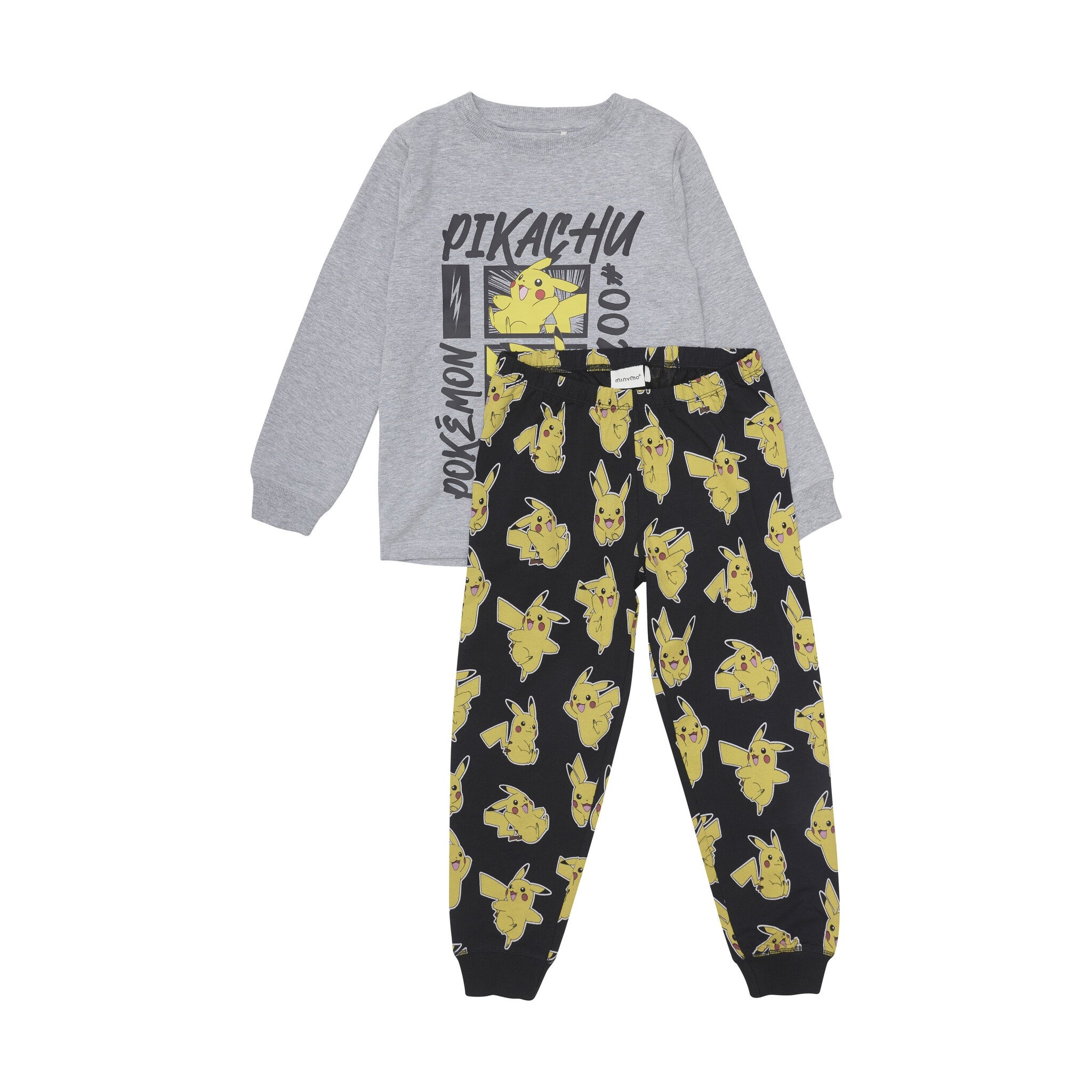 Minymo Jongens pyjama - Grijs melange afbeelding