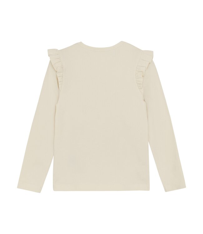 Minymo Meisjes t-shirt LS - Off wit