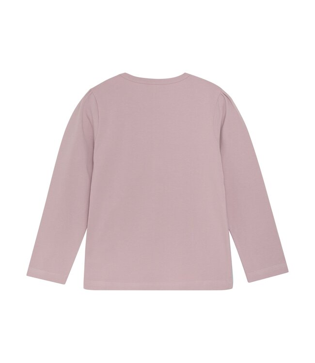 Minymo Meisjes t-shirt LS - Dawn roze