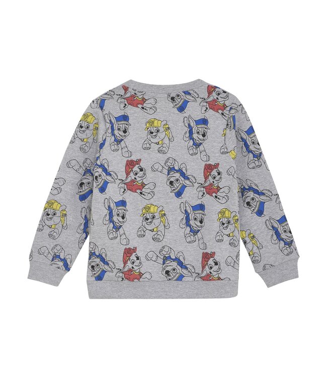 Minymo Jongens sweatshirt AOP - Grijs melange