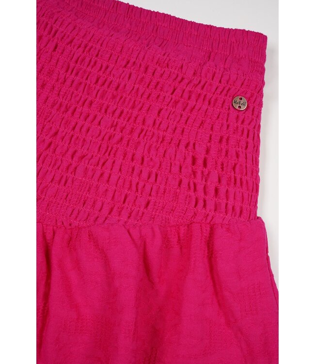 NoBell Meisjes jeans plooirok met riem - Nimmy - Piiink roze