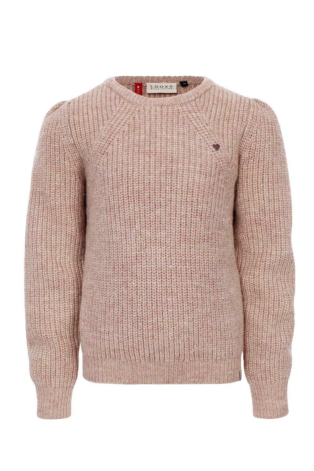 LOOXS Little 2433-7303-209 Meisjes Sweater/Vest - Maat 116 - Roze van 55% POLYESTER 35% ACRYLIC 5% WOOL 5% LUREX