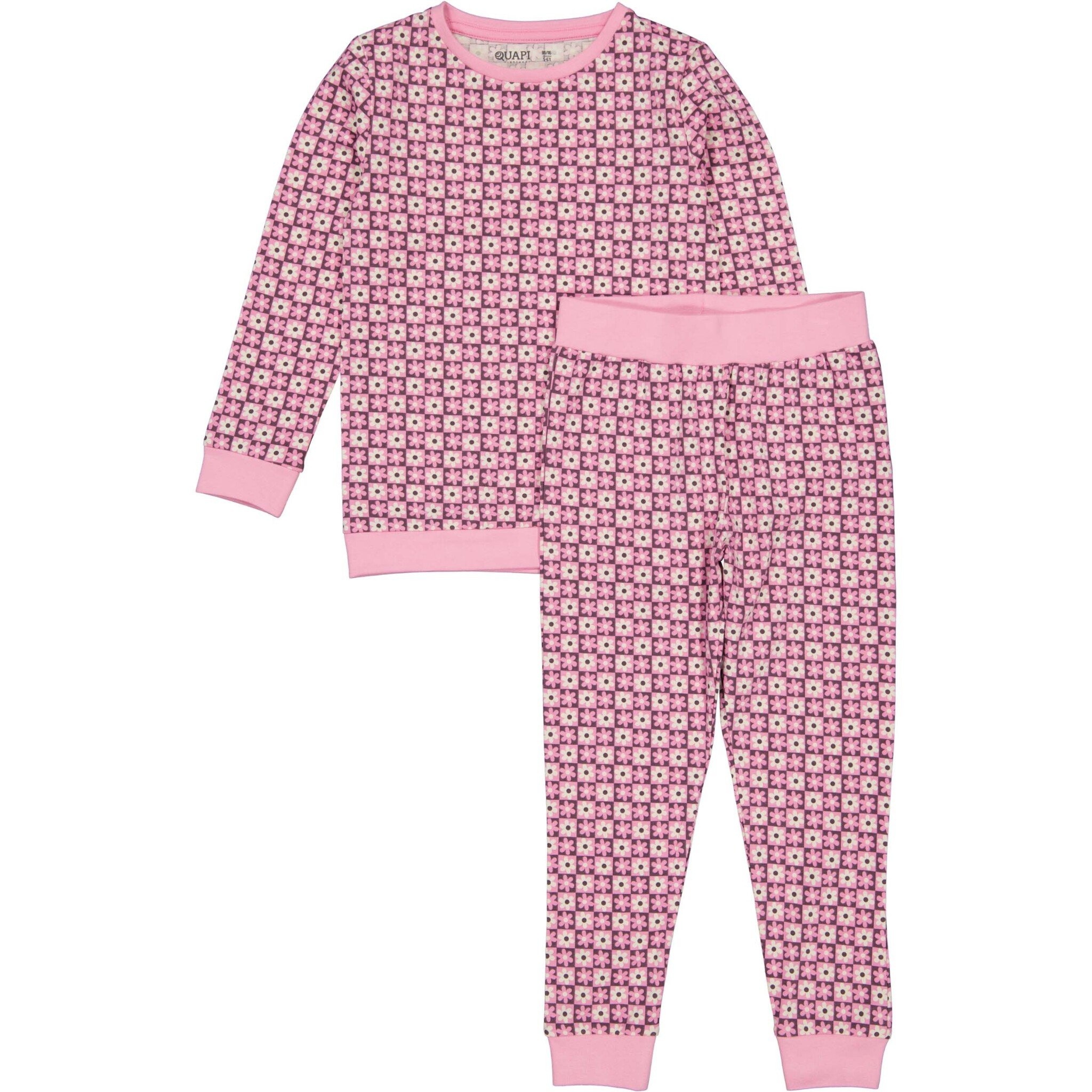 Meisjes pyjama - Puck E - AOP Roze bloemen
