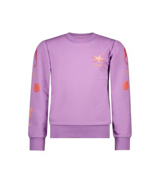 B.Nosy K3 Meisjes sweater - Scottie - African paars