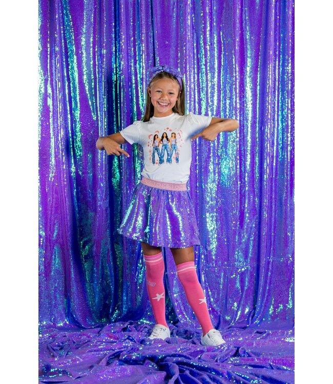 B.Nosy K3 Meisjes t-shirt - Tara - Ecru