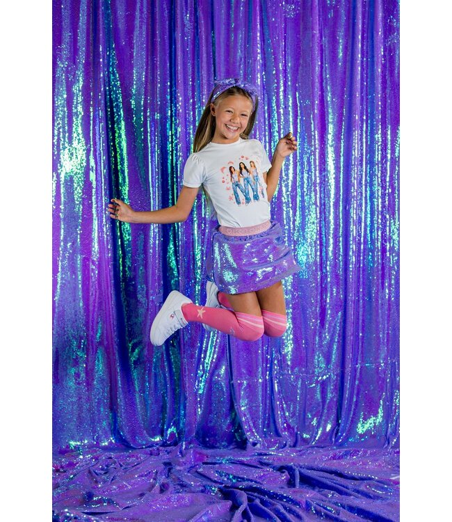 B.Nosy K3 Meisjes t-shirt - Tara - Ecru