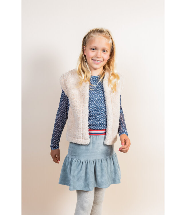 MAYCE Meisjes jurk mesh - Hartjes