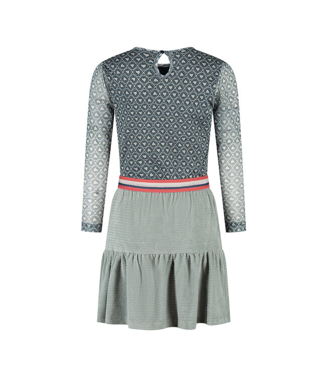 MAYCE Meisjes jurk mesh - Hartjes