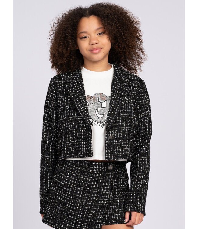 Nik&Nik Meisjes blazer - Tasmin - Zwart