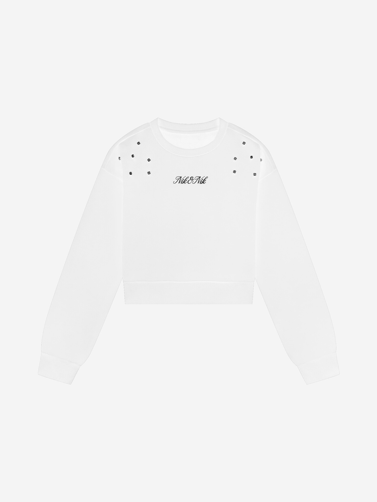 Nik&Nik Meisjes sweat shirt - Diamond - Off wit afbeelding
