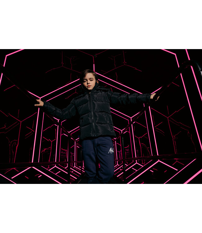 Malelions Winterjas Patch Puffer - Zwart