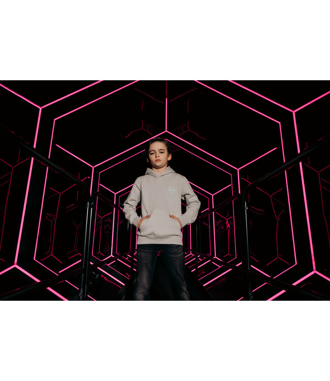 Malelions Hoodie Painter - Grijs / Licht blauw