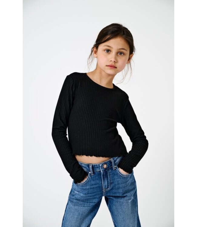 Kids ONLY Zomer top meisjes zwart - Stretch Fit - Kognella