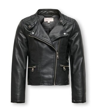 Kids ONLY Zomer biker jasje meisjes zwart - Kogfreya