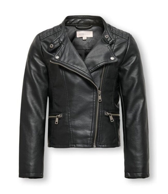 Kids ONLY Zomer biker jasje meisjes zwart - Kogfreya