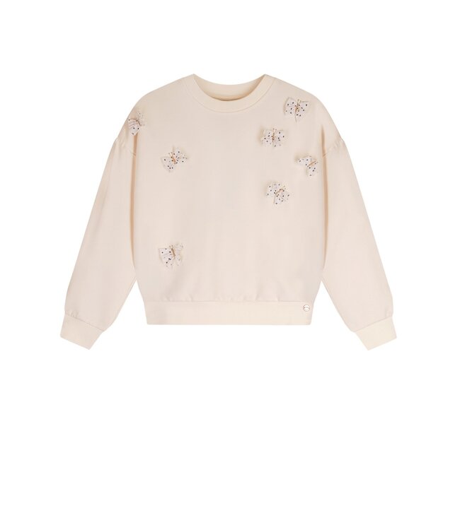 NoNo Zomer sweater meisjes Ivoor wit - embroidery - Kimas