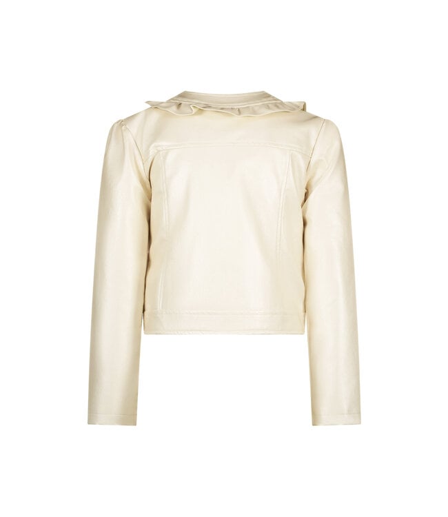 Le Chic Zomer jasje meisjes Ivoor wit - PU leer - Arlette