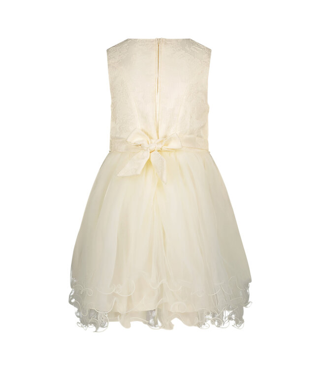 Le Chic Zomer jurk meisjes Off wit - damast & tule - Syppha