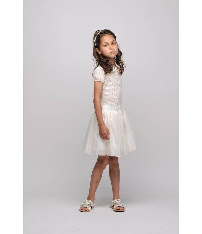 Le Chic Zomer rok meisjes Off wit - Teddies